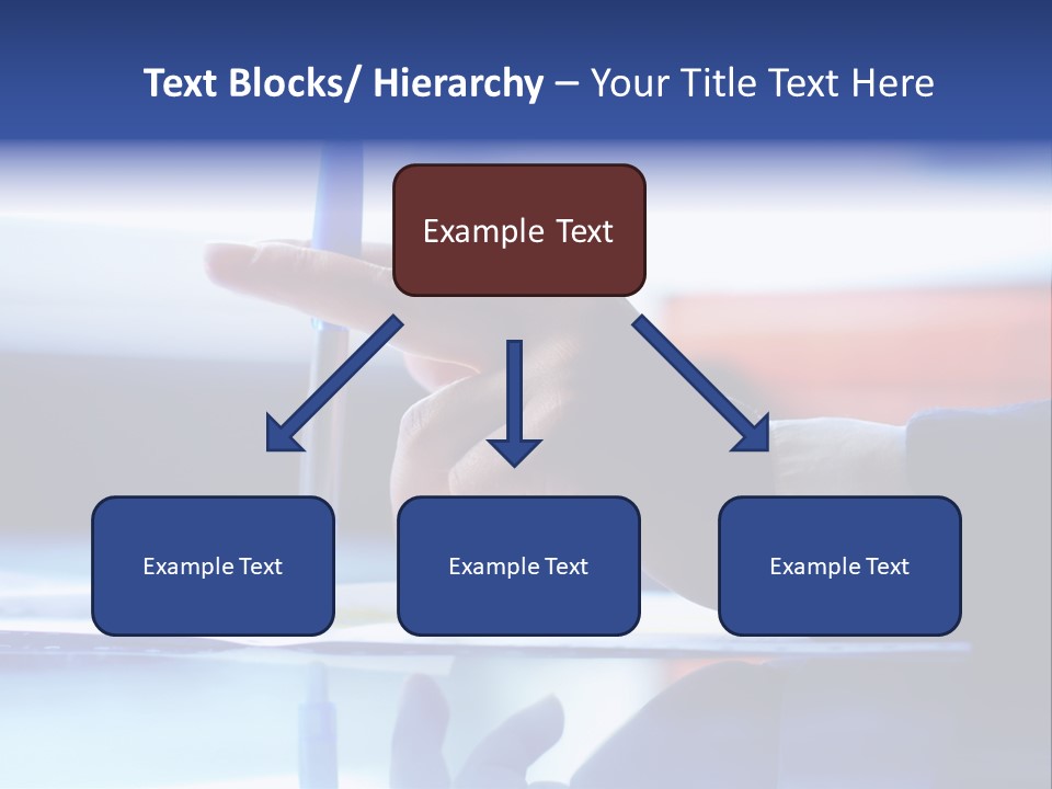 A Person Holding A Pen Over A Piece Of Paper PowerPoint Template
