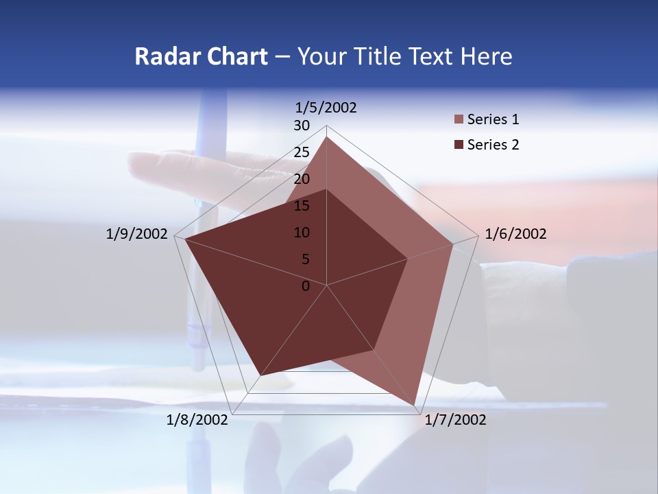 A Person Holding A Pen Over A Piece Of Paper PowerPoint Template