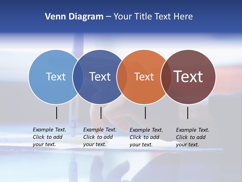 A Person Holding A Pen Over A Piece Of Paper PowerPoint Template