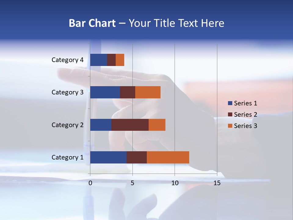 A Person Holding A Pen Over A Piece Of Paper PowerPoint Template