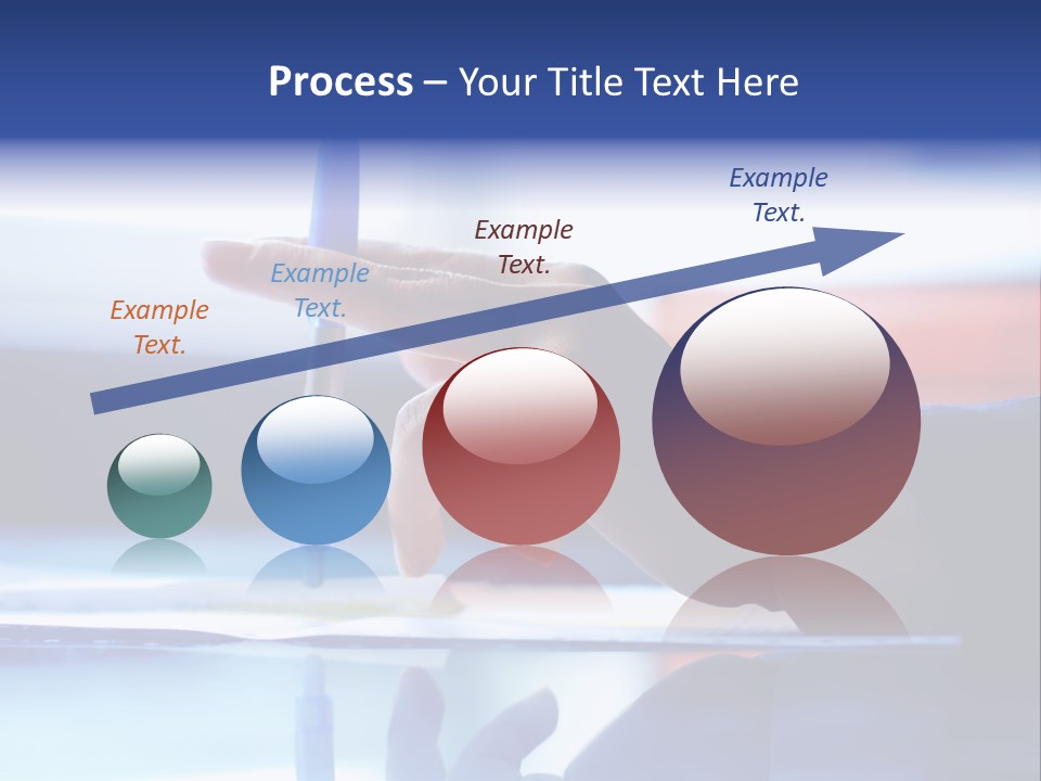 A Person Holding A Pen Over A Piece Of Paper PowerPoint Template