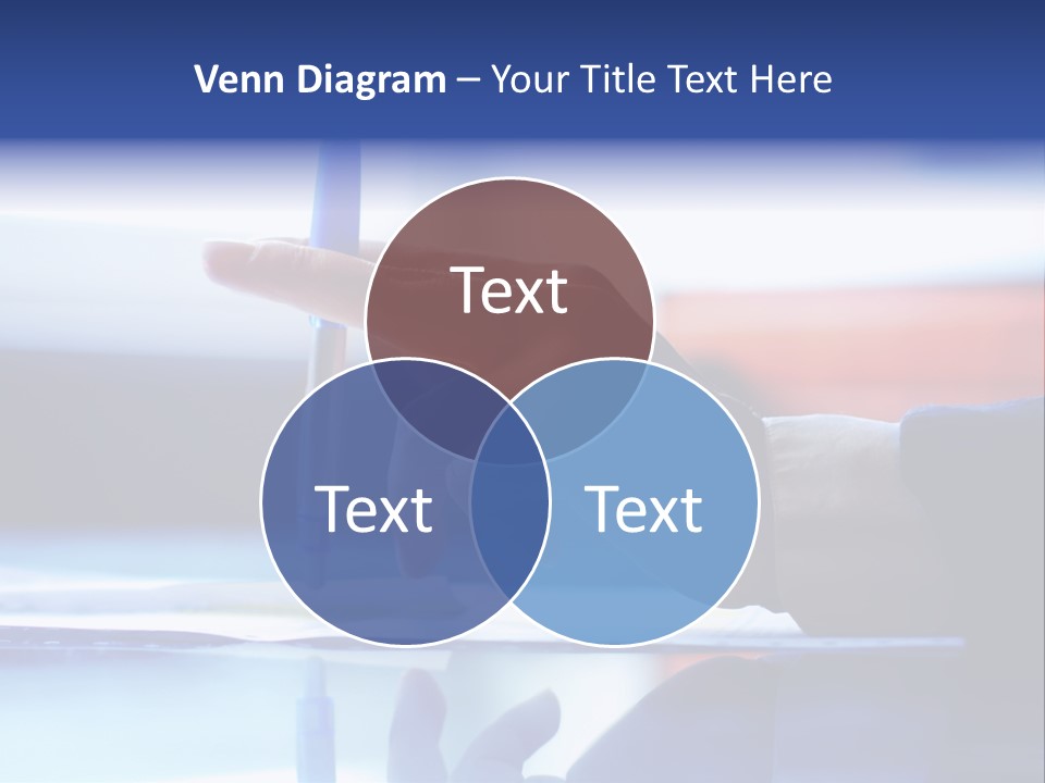 A Person Holding A Pen Over A Piece Of Paper PowerPoint Template