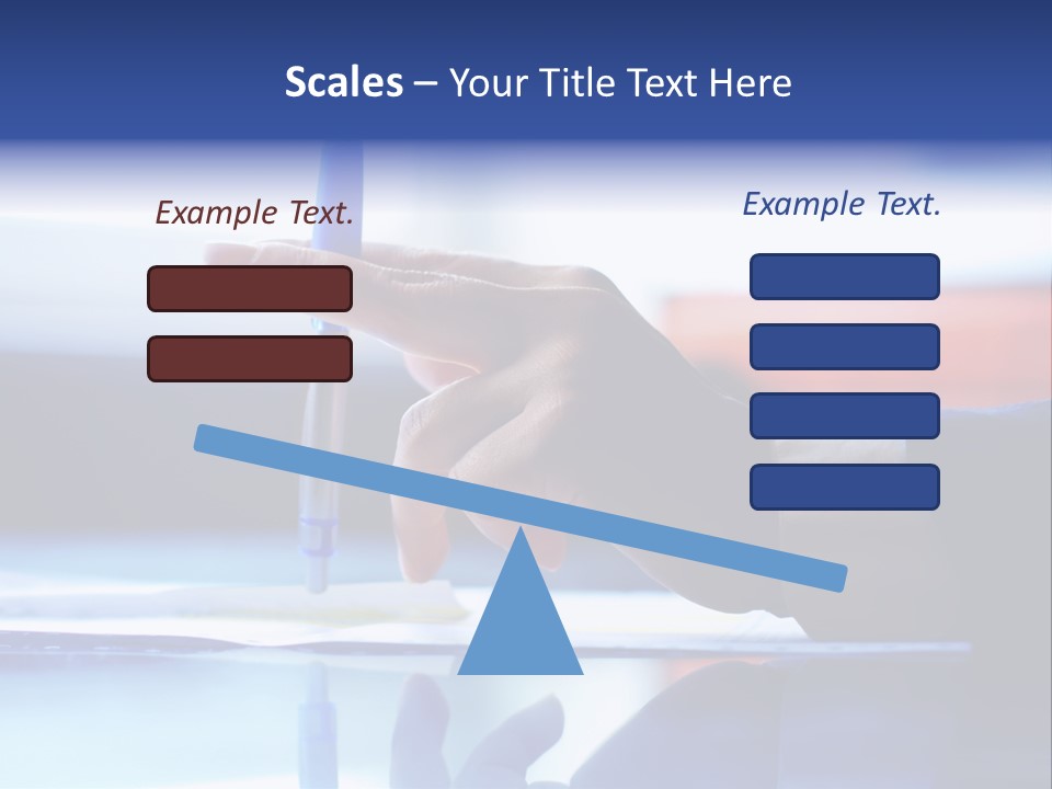 A Person Holding A Pen Over A Piece Of Paper PowerPoint Template