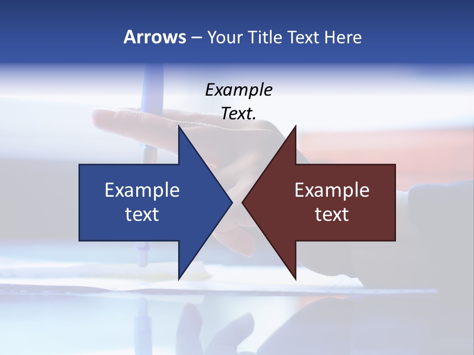 A Person Holding A Pen Over A Piece Of Paper PowerPoint Template