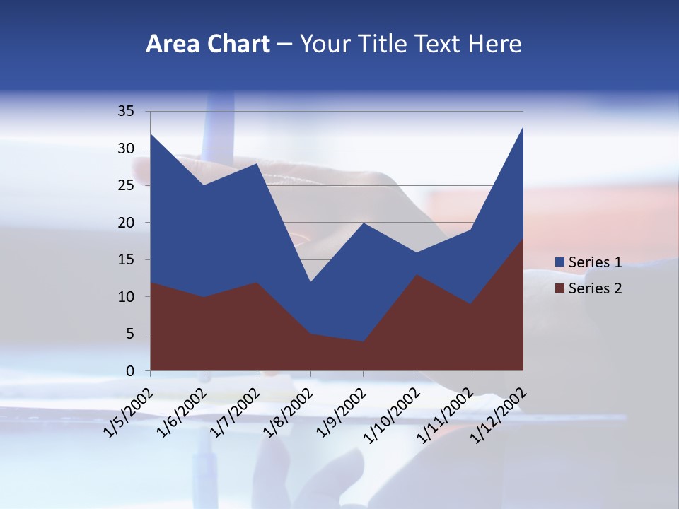 A Person Holding A Pen Over A Piece Of Paper PowerPoint Template