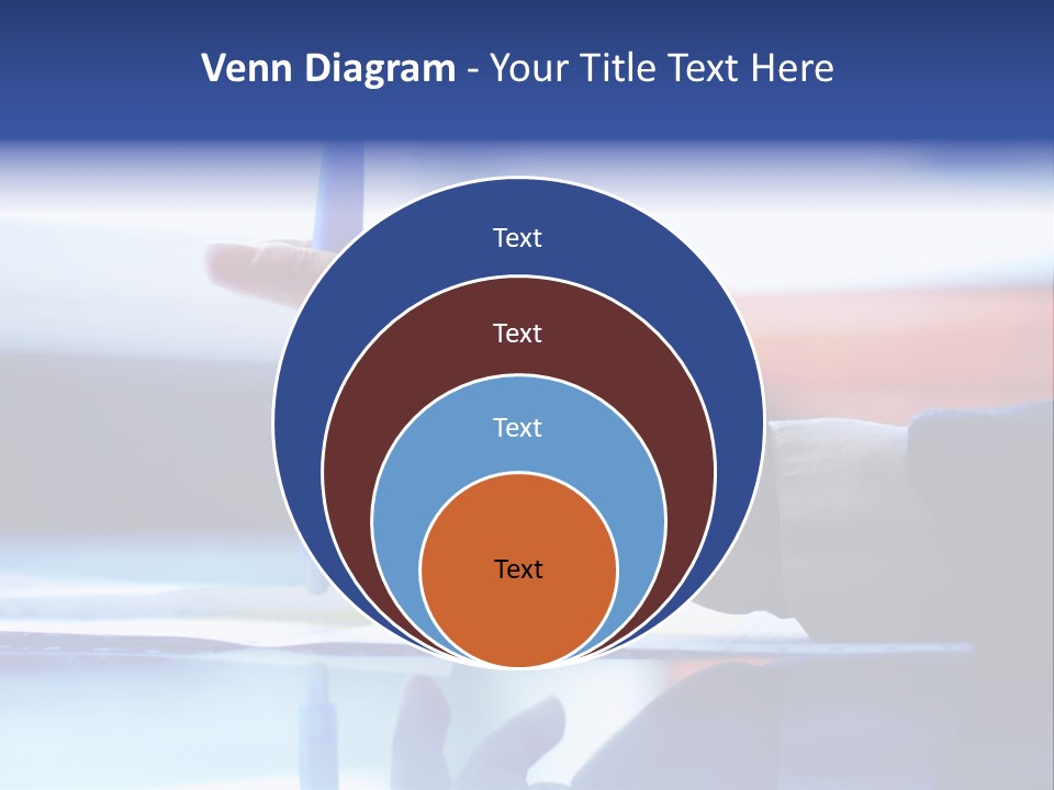 A Person Holding A Pen Over A Piece Of Paper PowerPoint Template