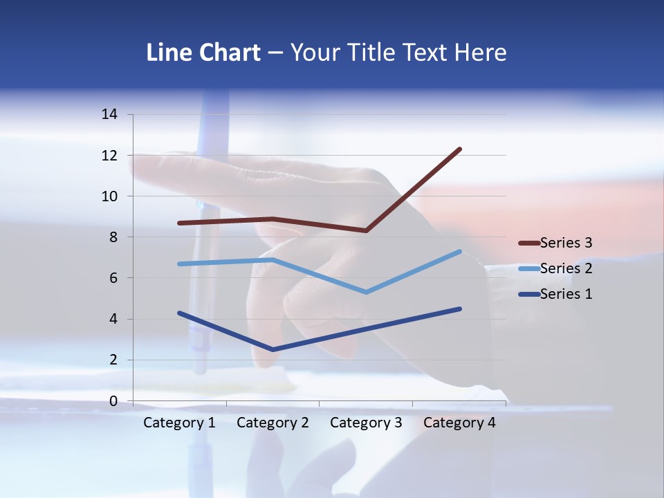 A Person Holding A Pen Over A Piece Of Paper PowerPoint Template