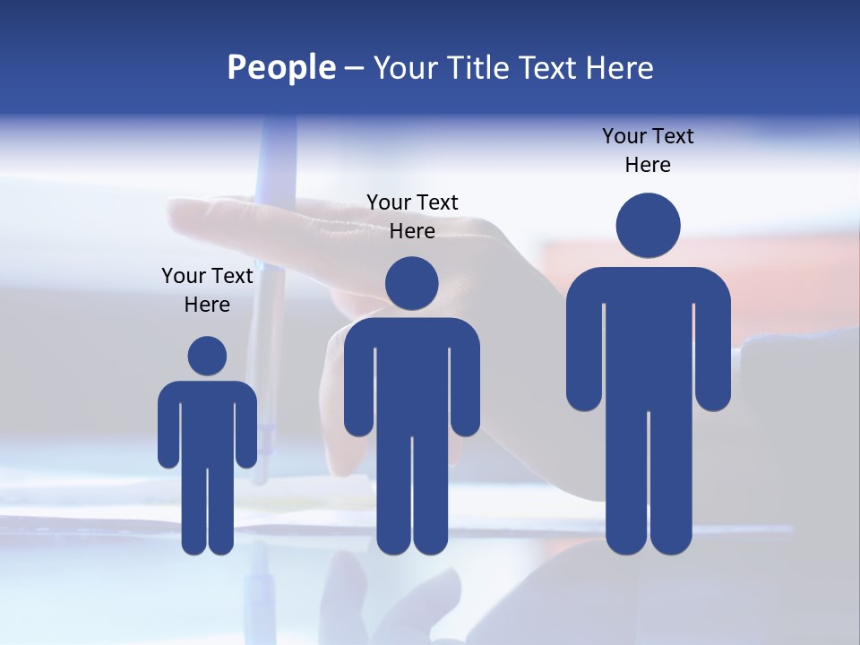 A Person Holding A Pen Over A Piece Of Paper PowerPoint Template