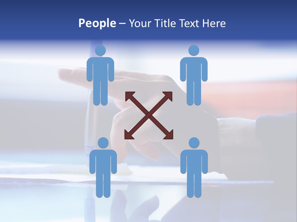 A Person Holding A Pen Over A Piece Of Paper PowerPoint Template