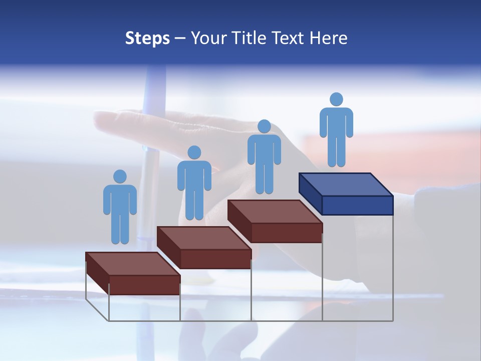 A Person Holding A Pen Over A Piece Of Paper PowerPoint Template