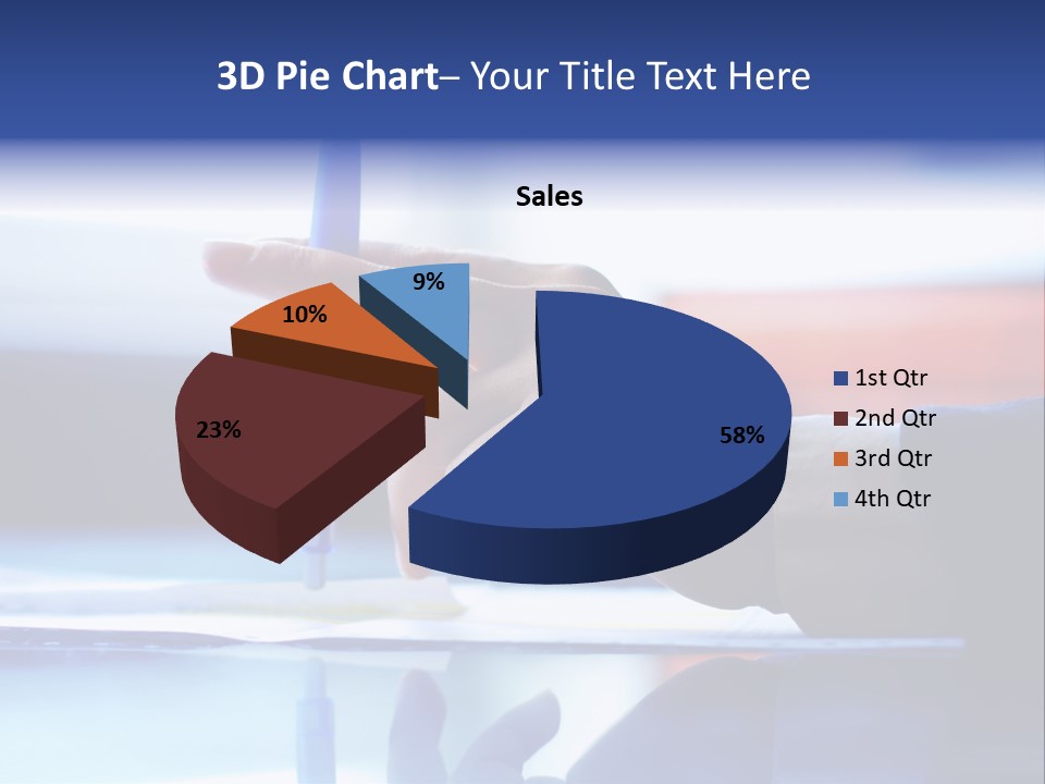A Person Holding A Pen Over A Piece Of Paper PowerPoint Template