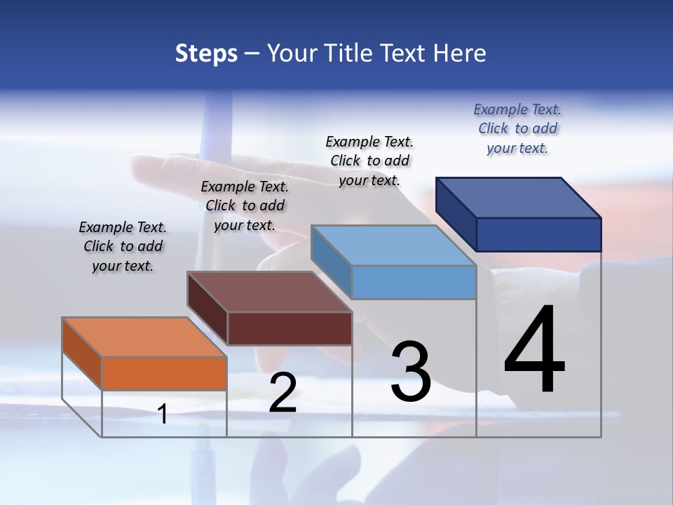 A Person Holding A Pen Over A Piece Of Paper PowerPoint Template