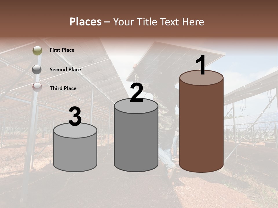 Photovoltaic Perspective Rooftop PowerPoint Template