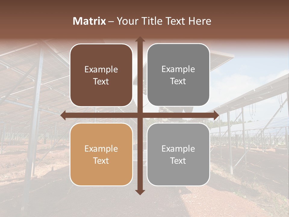 Photovoltaic Perspective Rooftop PowerPoint Template
