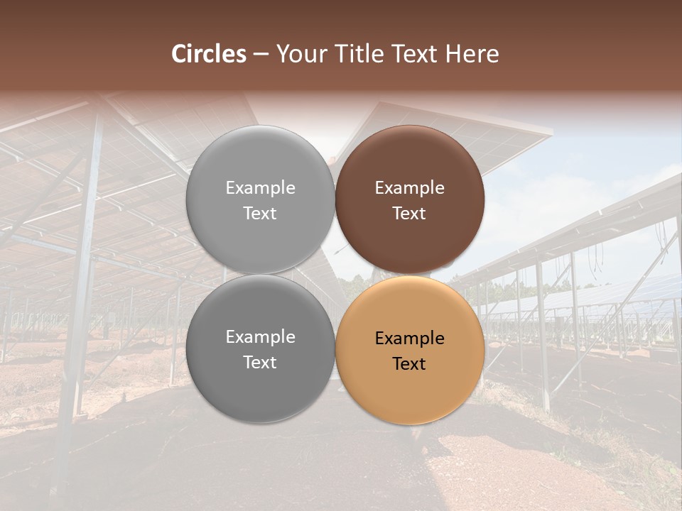Photovoltaic Perspective Rooftop PowerPoint Template