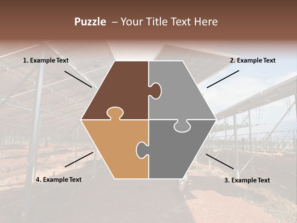 Photovoltaic Perspective Rooftop PowerPoint Template