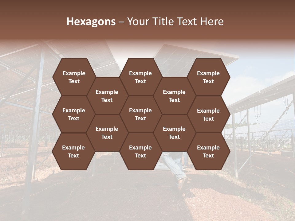 Photovoltaic Perspective Rooftop PowerPoint Template