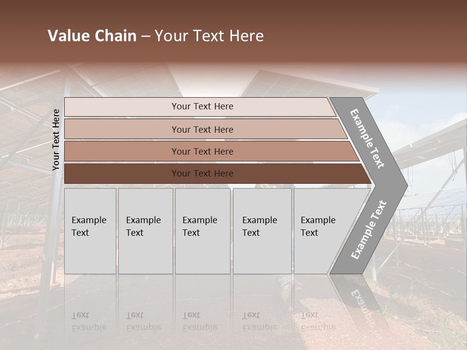 Photovoltaic Perspective Rooftop PowerPoint Template