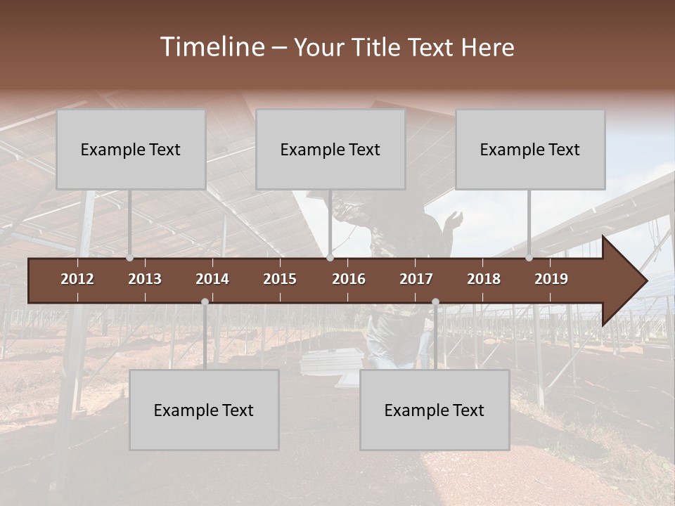 Photovoltaic Perspective Rooftop PowerPoint Template