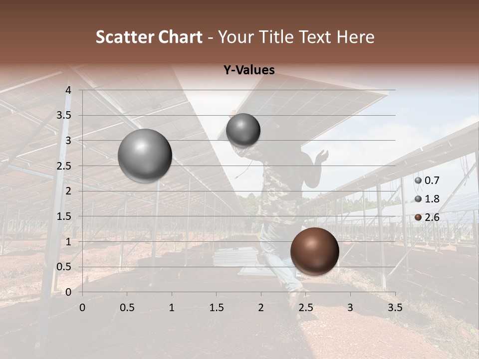 Photovoltaic Perspective Rooftop PowerPoint Template