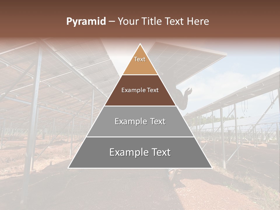 Photovoltaic Perspective Rooftop PowerPoint Template