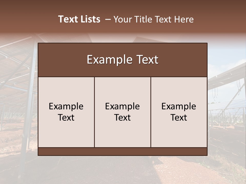 Photovoltaic Perspective Rooftop PowerPoint Template