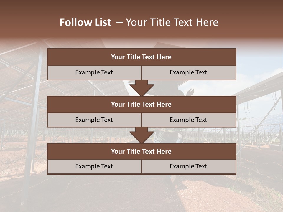 Photovoltaic Perspective Rooftop PowerPoint Template