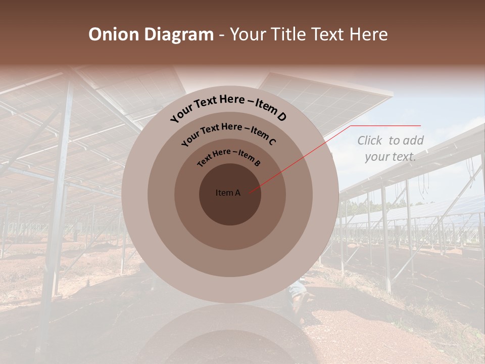Photovoltaic Perspective Rooftop PowerPoint Template