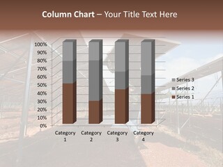 Photovoltaic Perspective Rooftop PowerPoint Template