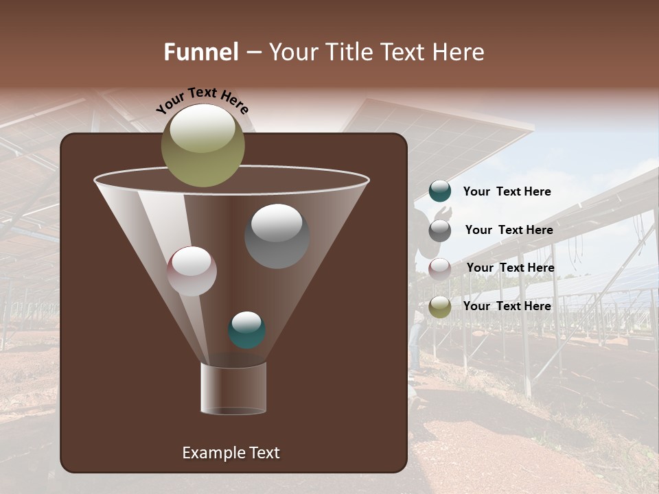 Photovoltaic Perspective Rooftop PowerPoint Template