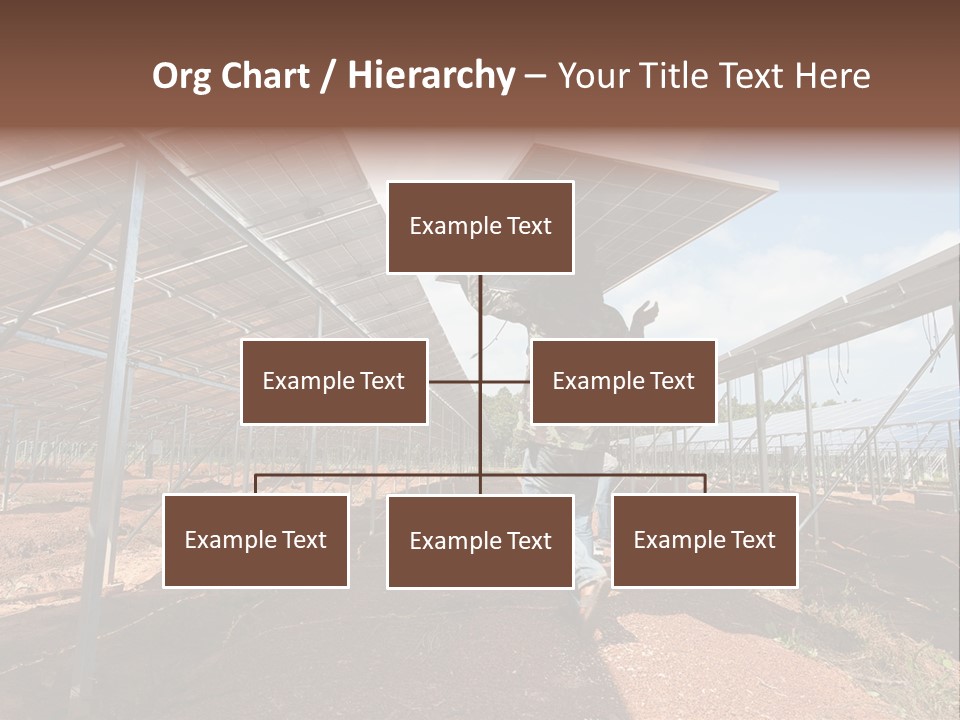 Photovoltaic Perspective Rooftop PowerPoint Template