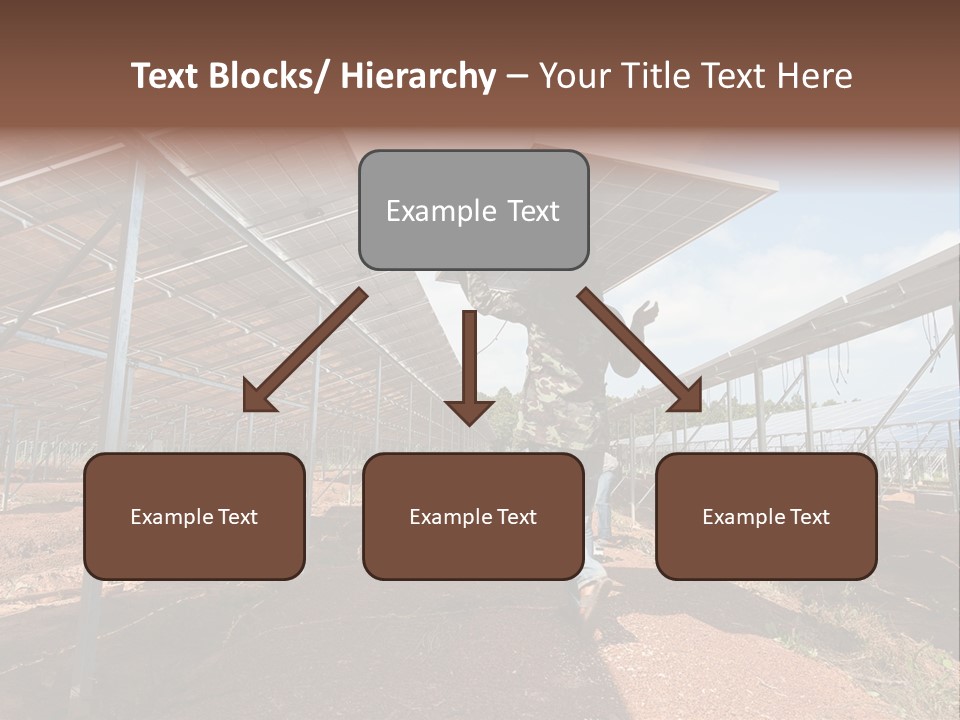 Photovoltaic Perspective Rooftop PowerPoint Template