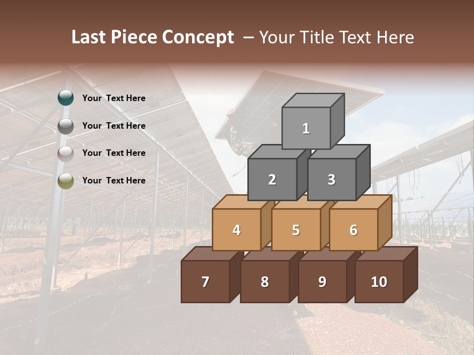 Photovoltaic Perspective Rooftop PowerPoint Template