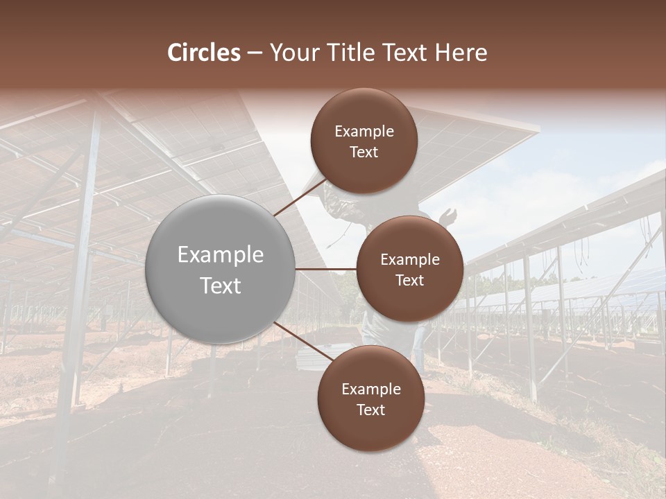 Photovoltaic Perspective Rooftop PowerPoint Template