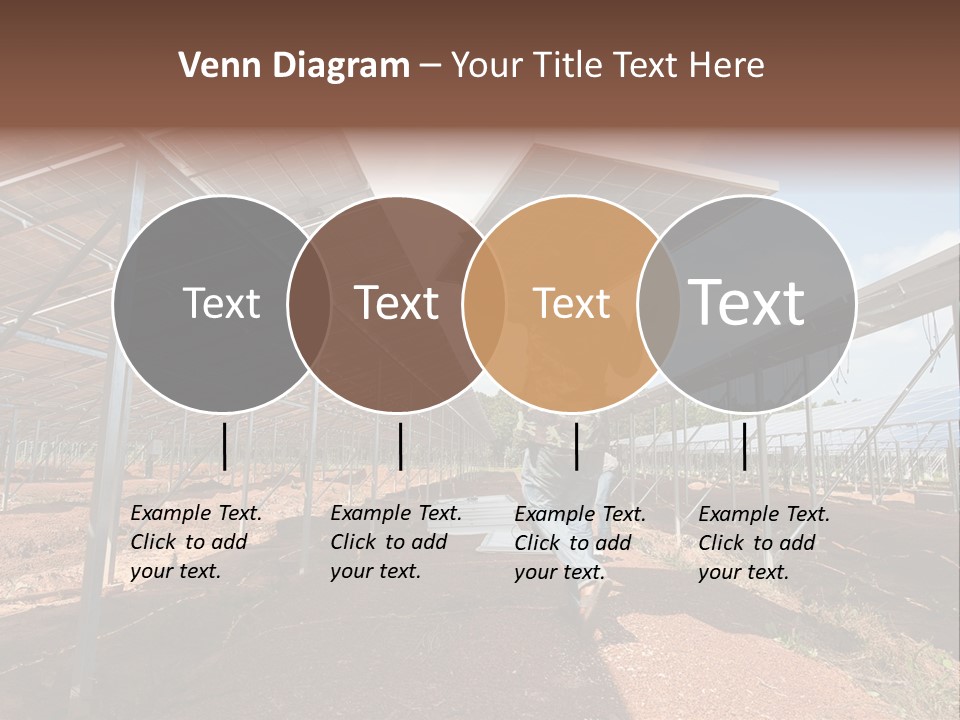 Photovoltaic Perspective Rooftop PowerPoint Template