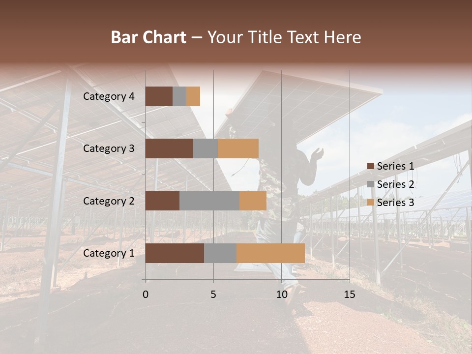 Photovoltaic Perspective Rooftop PowerPoint Template