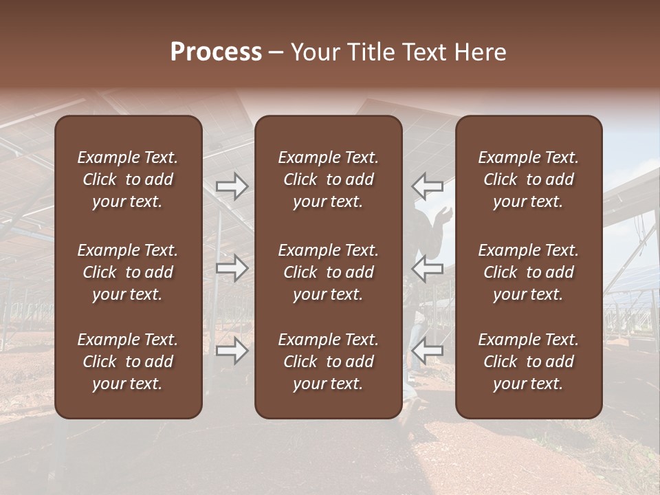 Photovoltaic Perspective Rooftop PowerPoint Template