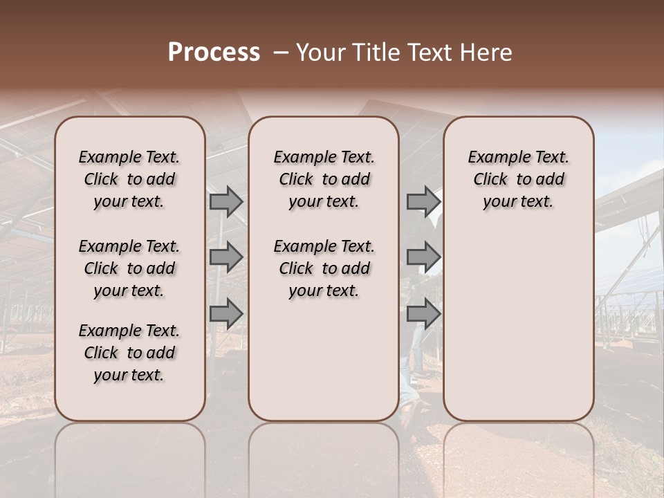 Photovoltaic Perspective Rooftop PowerPoint Template