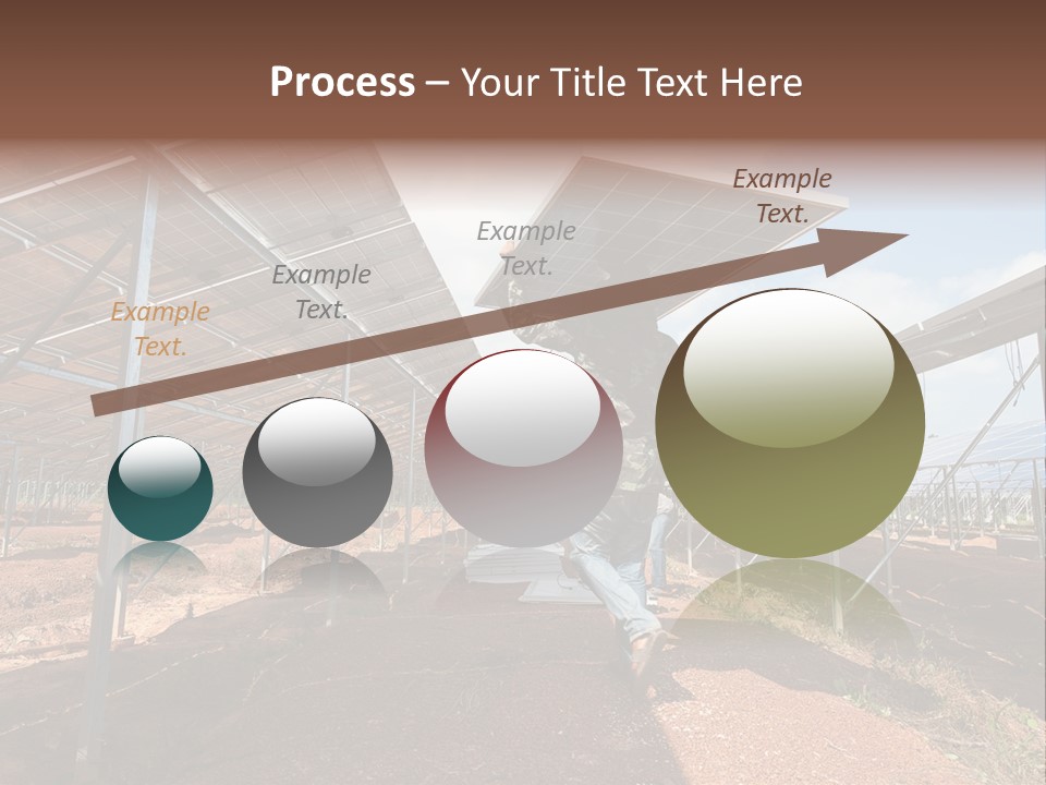Photovoltaic Perspective Rooftop PowerPoint Template