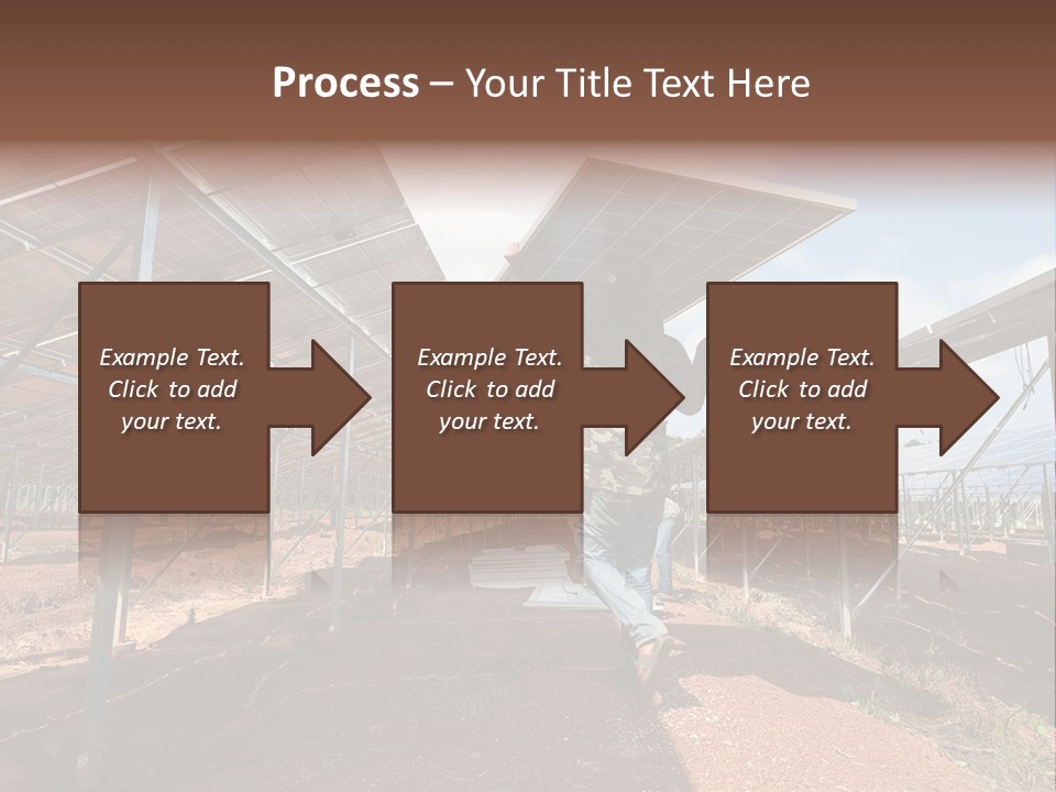 Photovoltaic Perspective Rooftop PowerPoint Template