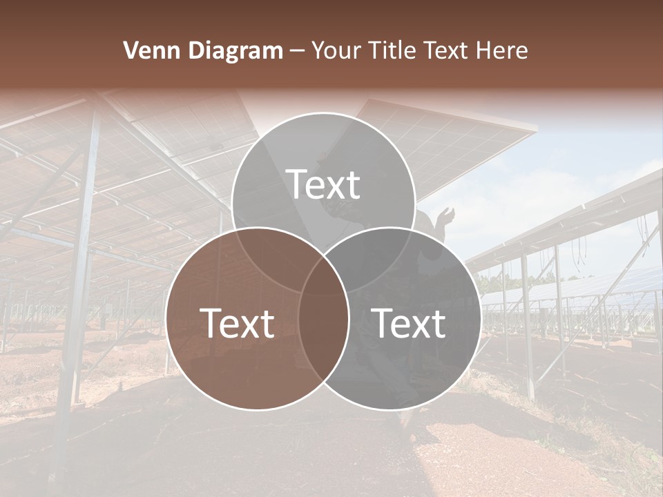 Photovoltaic Perspective Rooftop PowerPoint Template