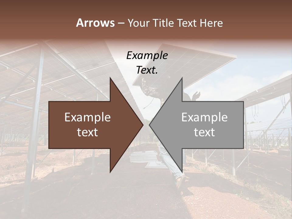 Photovoltaic Perspective Rooftop PowerPoint Template