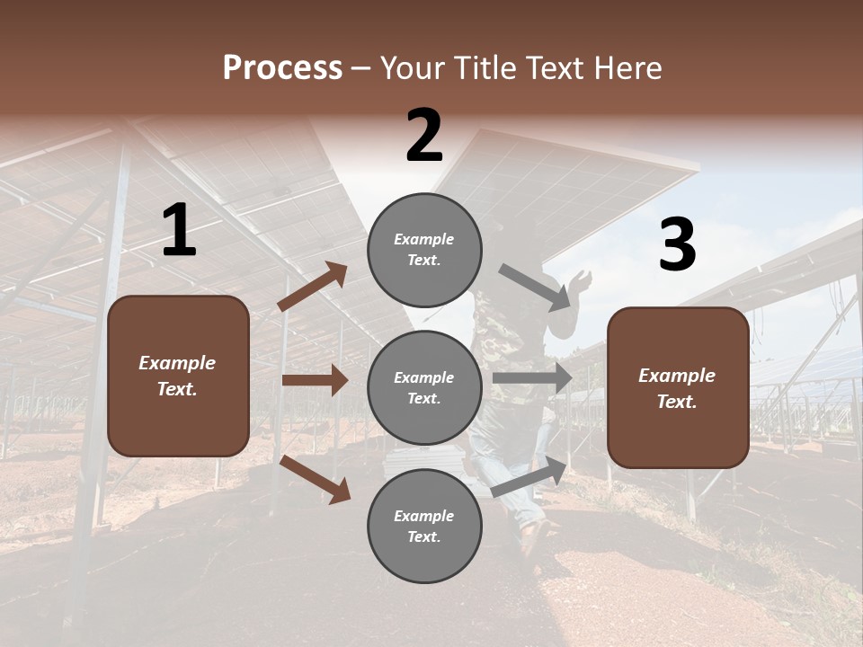 Photovoltaic Perspective Rooftop PowerPoint Template