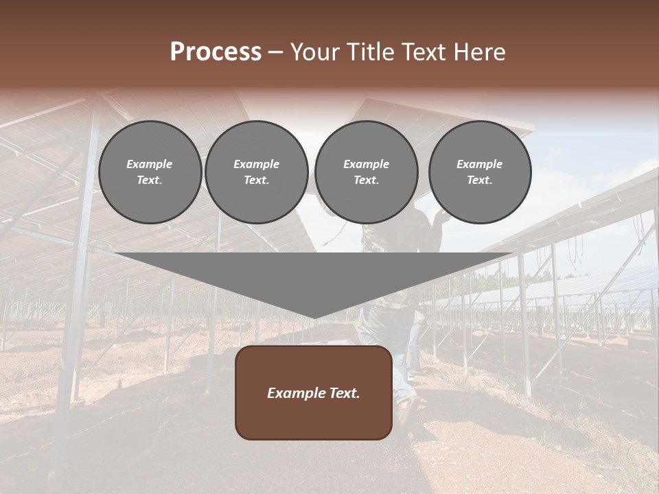 Photovoltaic Perspective Rooftop PowerPoint Template