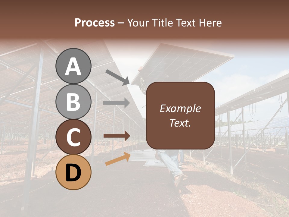 Photovoltaic Perspective Rooftop PowerPoint Template