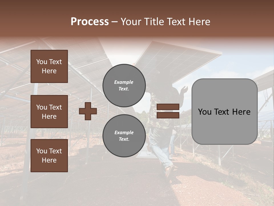 Photovoltaic Perspective Rooftop PowerPoint Template