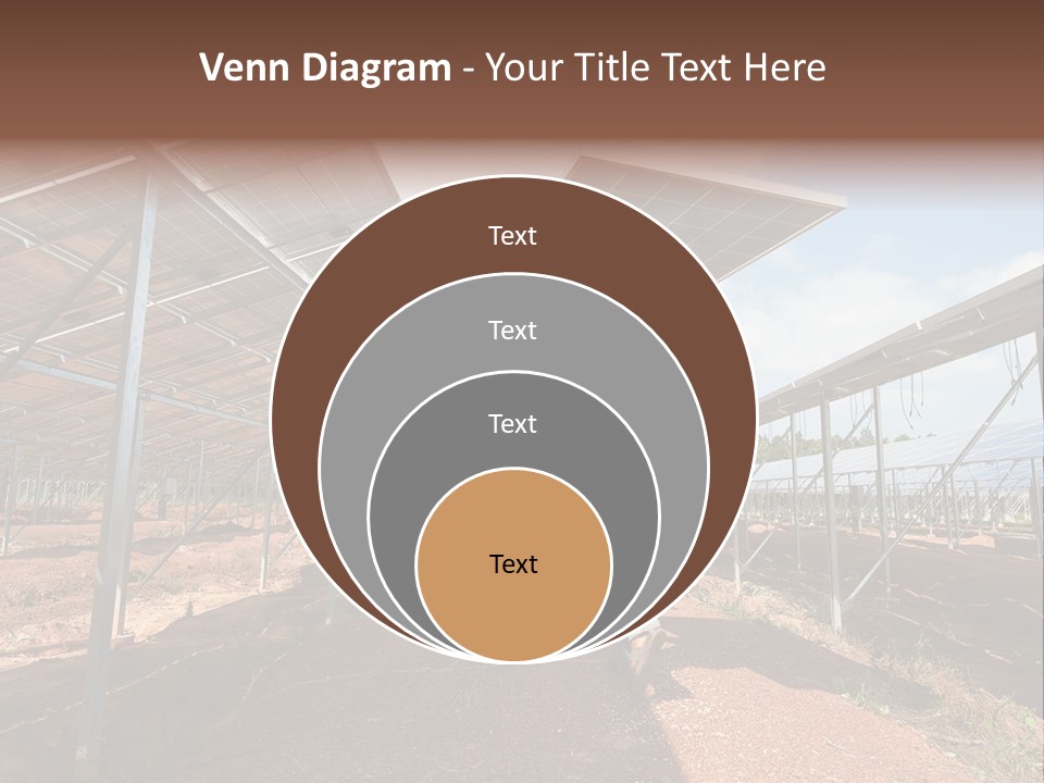 Photovoltaic Perspective Rooftop PowerPoint Template