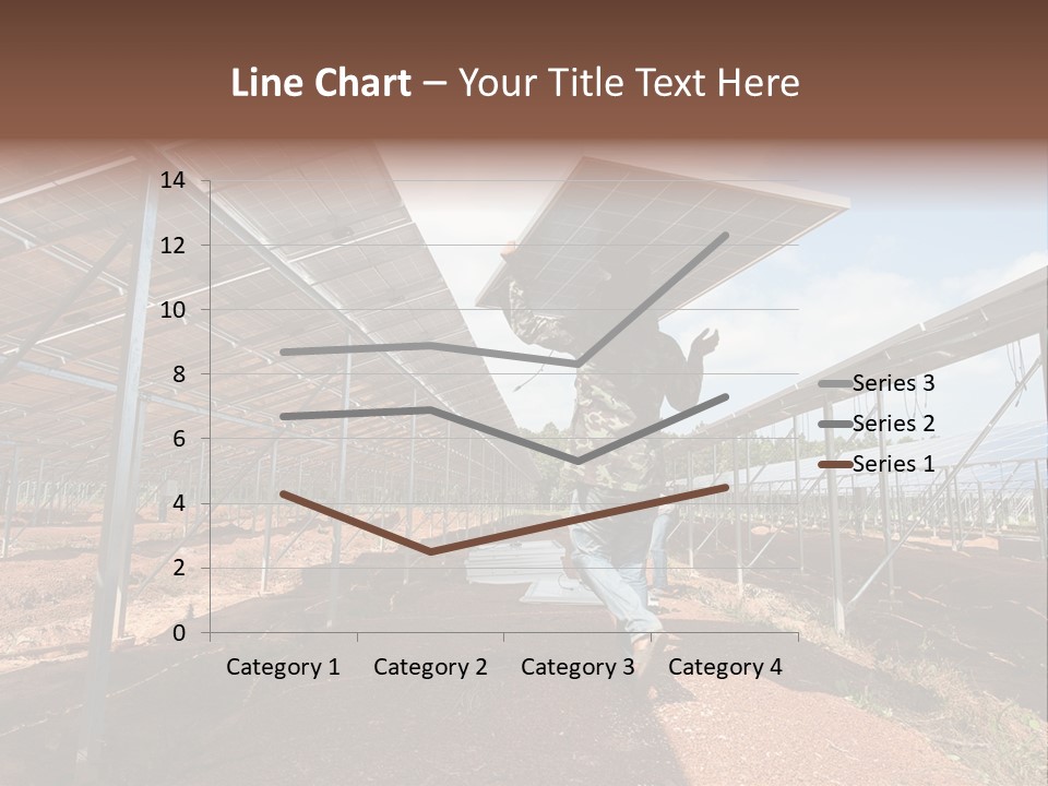 Photovoltaic Perspective Rooftop PowerPoint Template