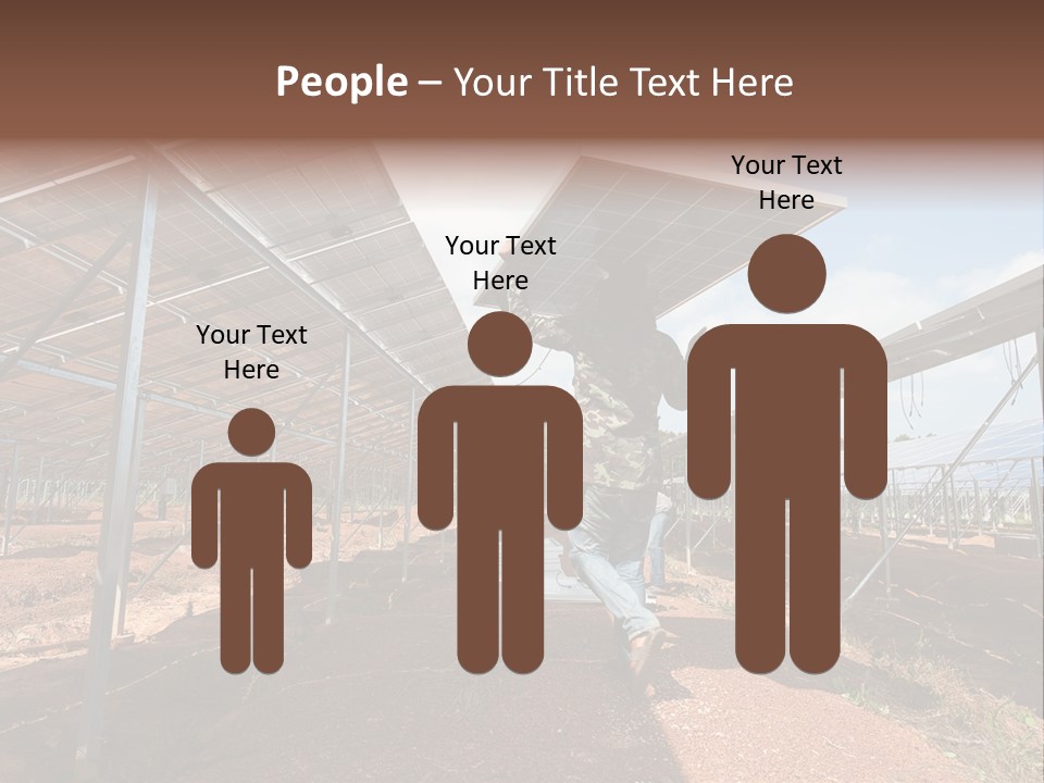Photovoltaic Perspective Rooftop PowerPoint Template