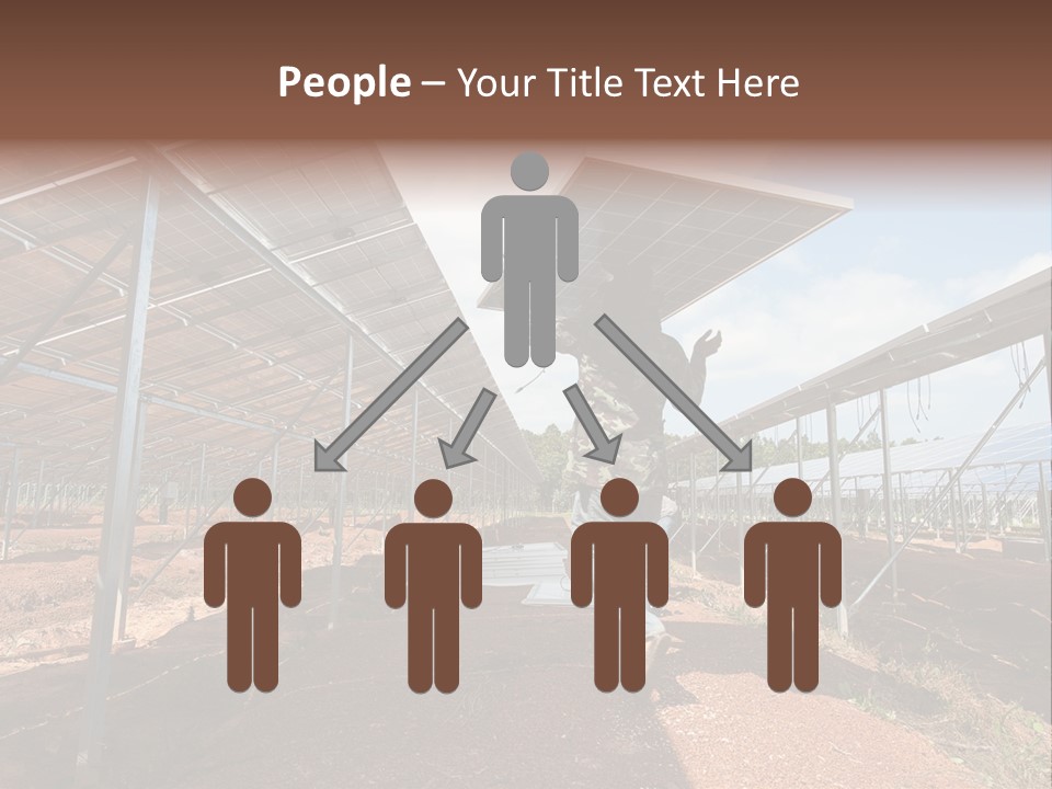 Photovoltaic Perspective Rooftop PowerPoint Template